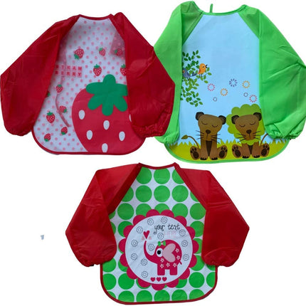 Neutral Red And Green Coverall Bibs