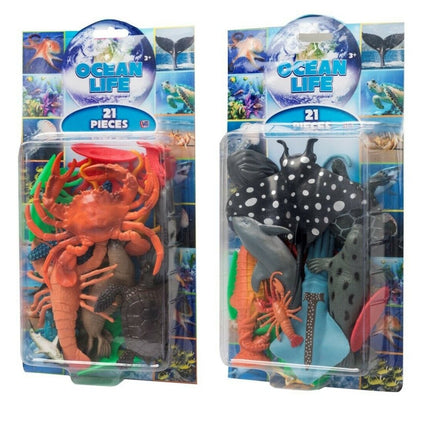 Ocean Life 21 pcs set - 2 assorted packs