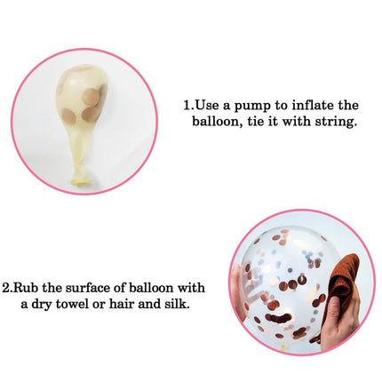 Pink & White Balloon Arch Kit Instructions