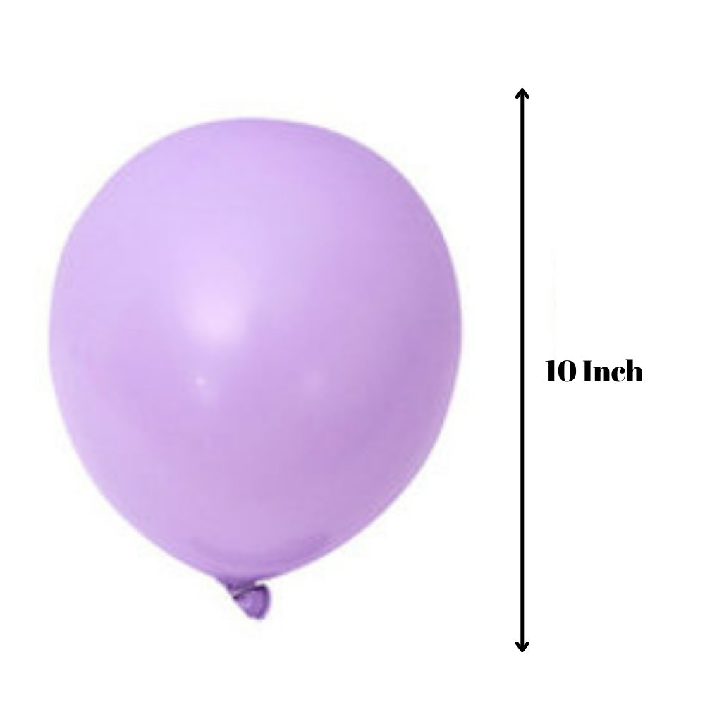 100Pcs Violet Ballon en Latex Pastel Ballon 10 Pouces Macaron