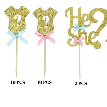 Gender Reveal Cake Toppers