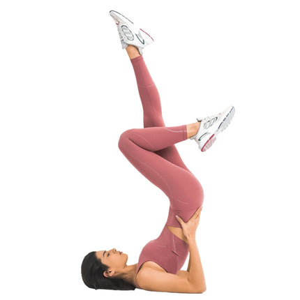 Pink Nylon Gym Leggings Model