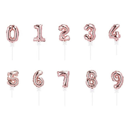 Rose Gold 5inch Cake Toppers Balloon Self Inflating