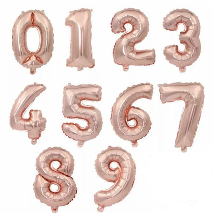 Rose Gold 40 Inch Numbers 0-9