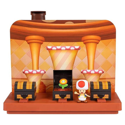 Super Mario Deluxe Toad House Play Set Back