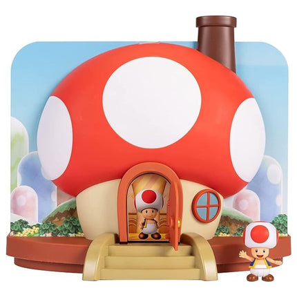 Super Mario Deluxe Toad House Play Set Front