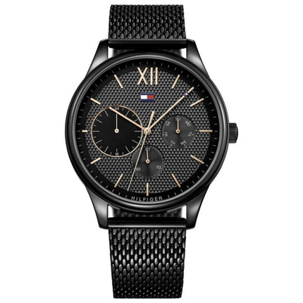 Tommy Hilfiger 1791420 Men's Black Watch With Mesh Strap