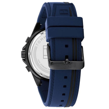 Tommy Hilfiger 1791860 Men's Sport Watch With Silicone Strap Back