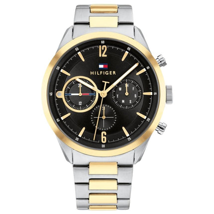 Tommy Hilfiger Matthew 171944 Men's Gold And Silver Chronograph Watch Front