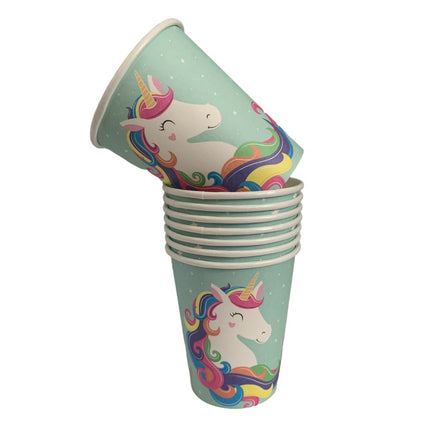 Unicorn Cups x 8
