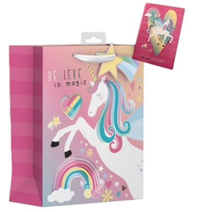 Unicorn Medium Gift Bag With Free Card
