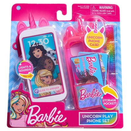 Barbie unicorn play phone set boxed