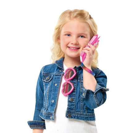 Barbie unicorn play phone set model